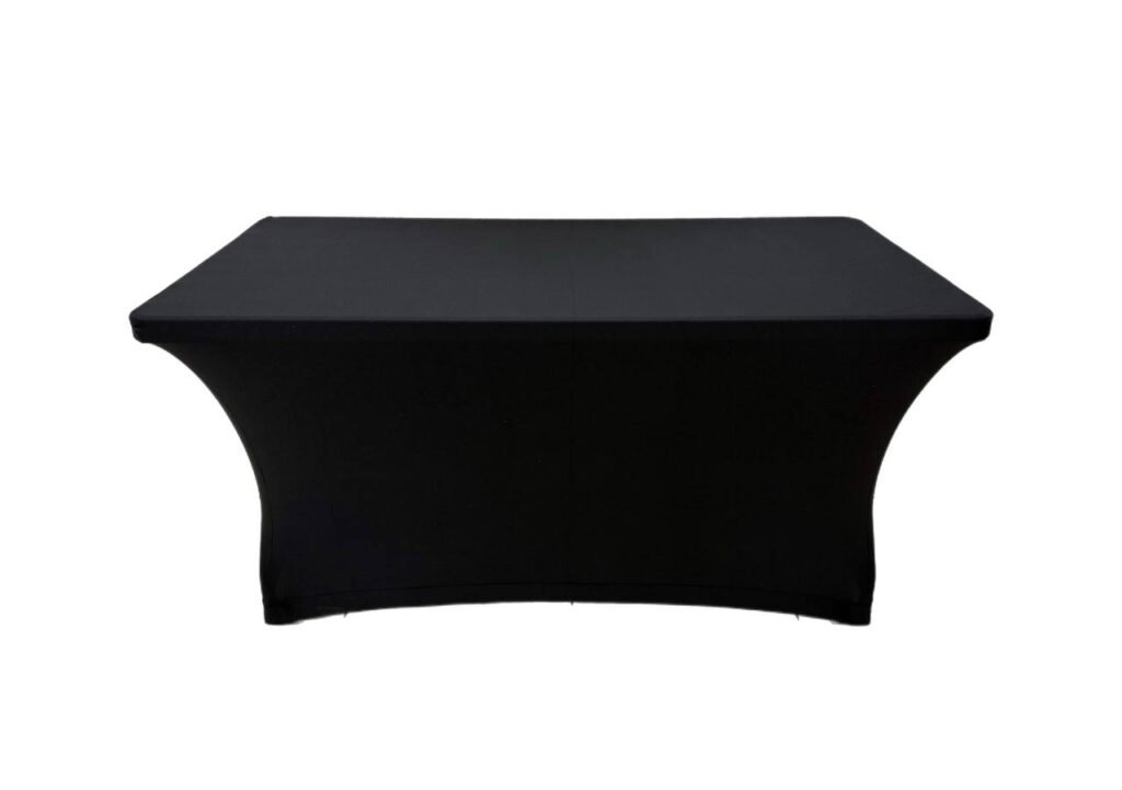 Чехол черный на складной фуршетный стол-1