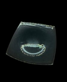 Тарелка "Квадрат большой плоский" голубой